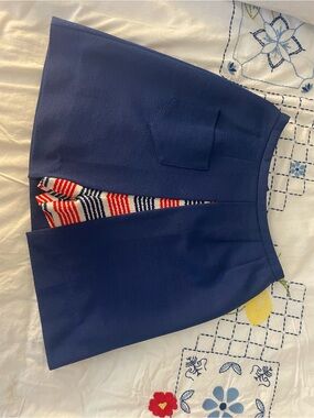 Vintage Quantum Sportswear Navy Skort  with Red & White Stripe Lining